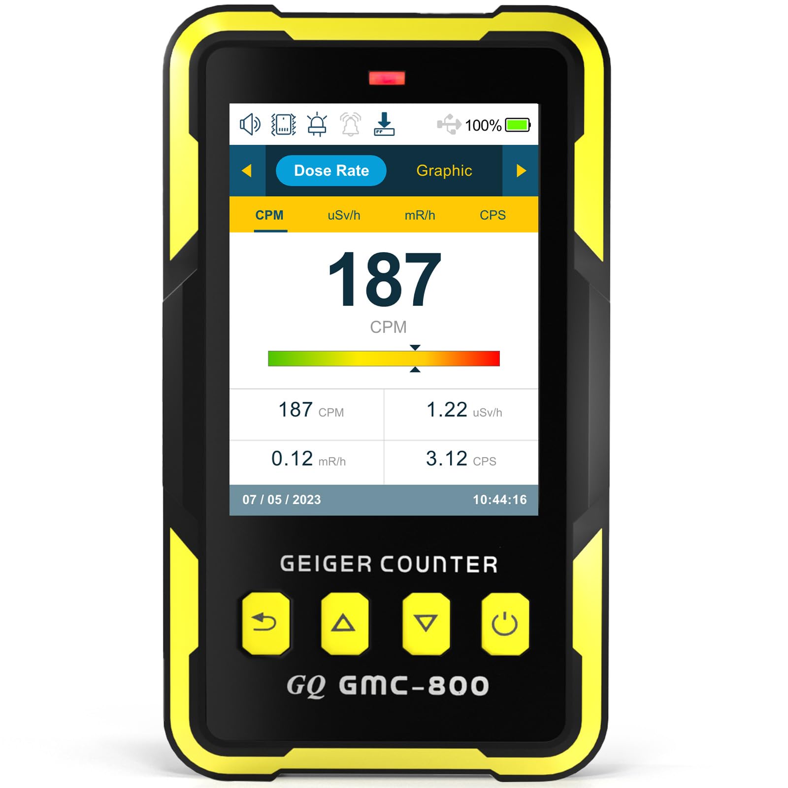1787439559_karM69kH Detector, Nuclear Radiation, Gq -800 Geiger Counter