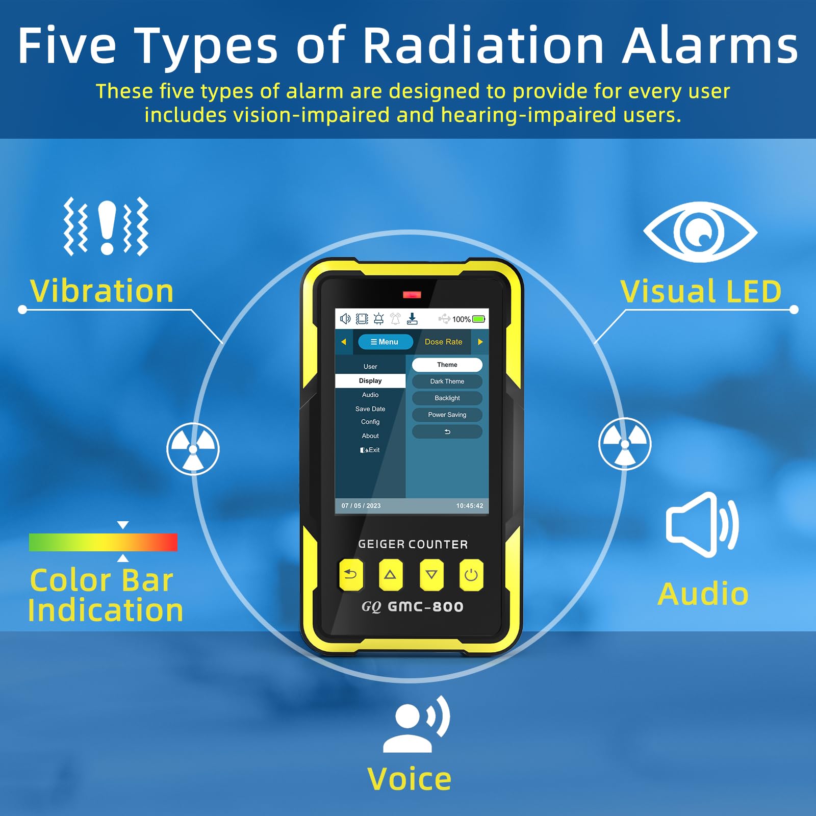 1787439572_9MvqH7jf Detector, Nuclear Radiation, Gq -800 Geiger Counter