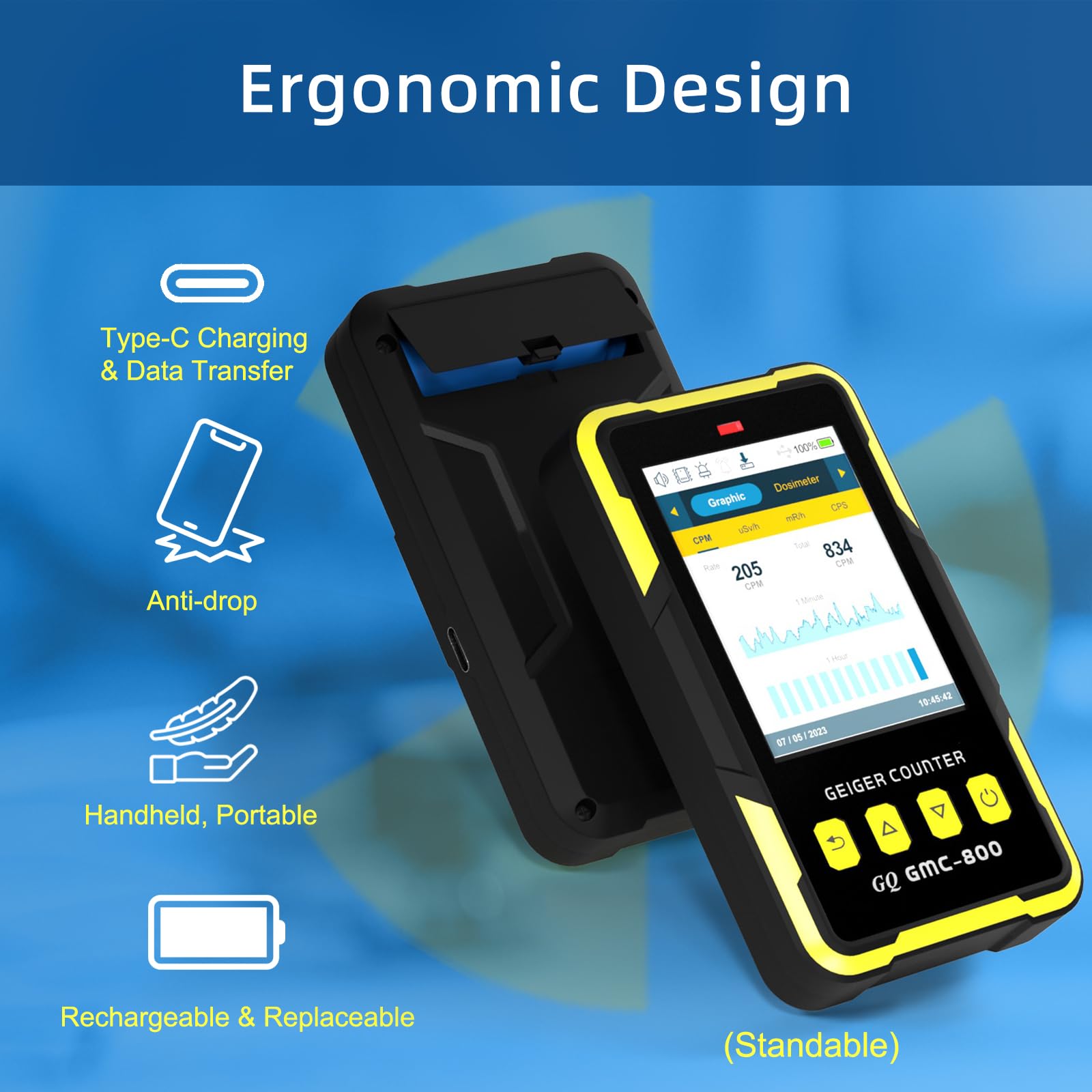 1787439584_DgJNLEXB Detector, Nuclear Radiation, Gq -800 Geiger Counter