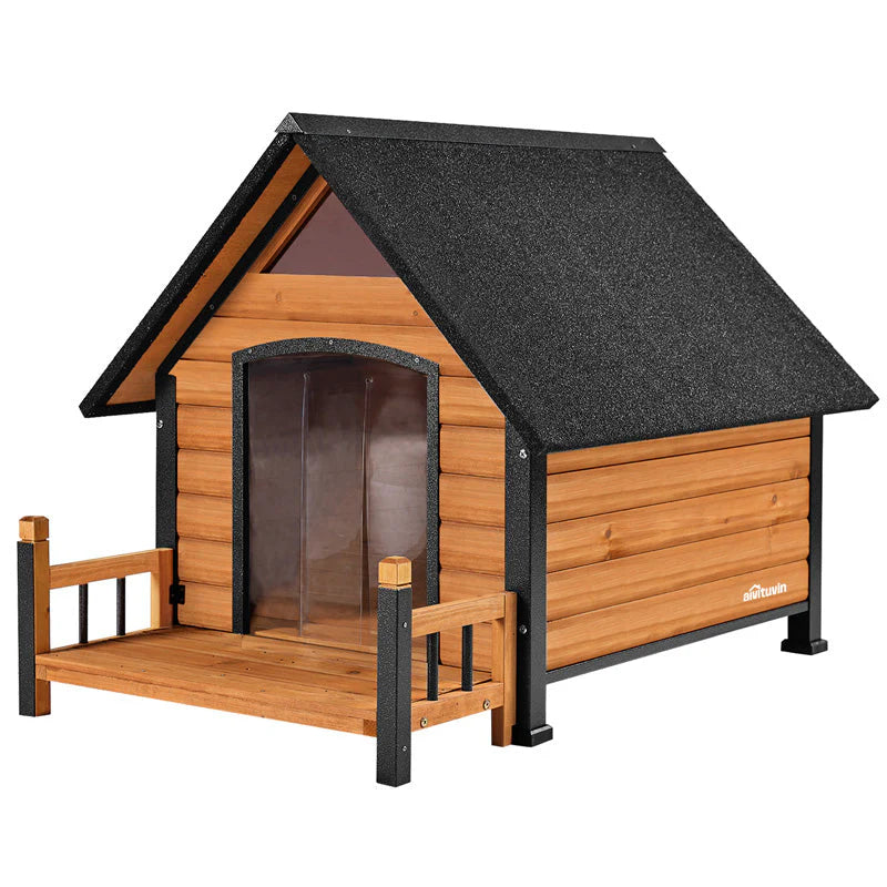 1787441246_rjh58cjD Zewnętrzny dla psa domek, Puppy schronienie z Chewproof design do mały Medium Dogs