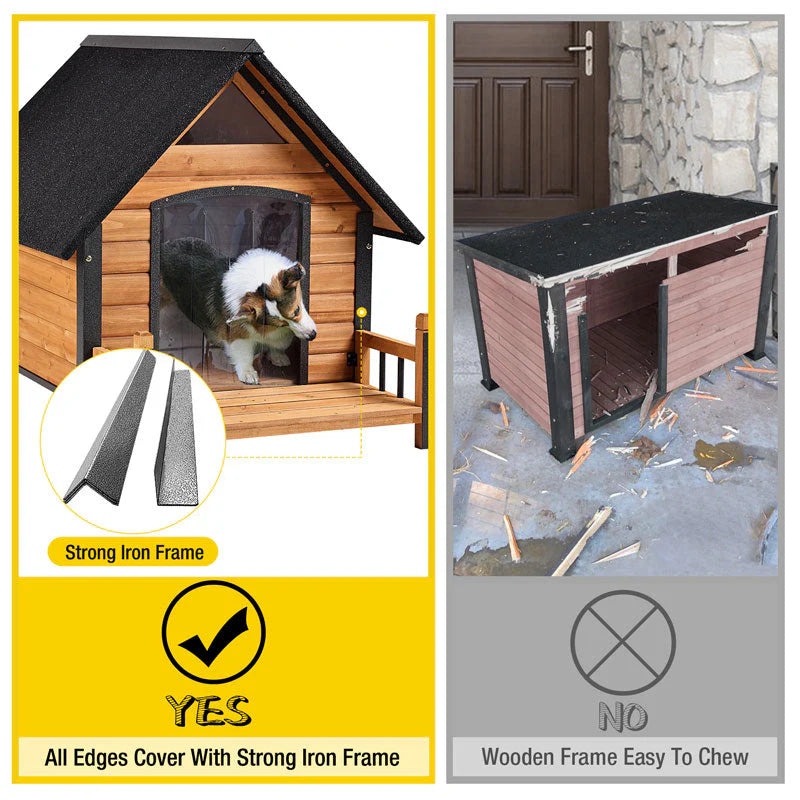 1787441266_94UcowZ5 Zewnętrzny dla psa domek, Puppy schronienie z Chewproof design do mały Medium Dogs
