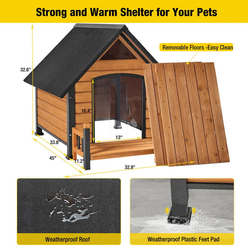 1787441273_BWQc6H8Y Zewnętrzny dla psa domek, Puppy schronienie z Chewproof design do mały Medium Dogs