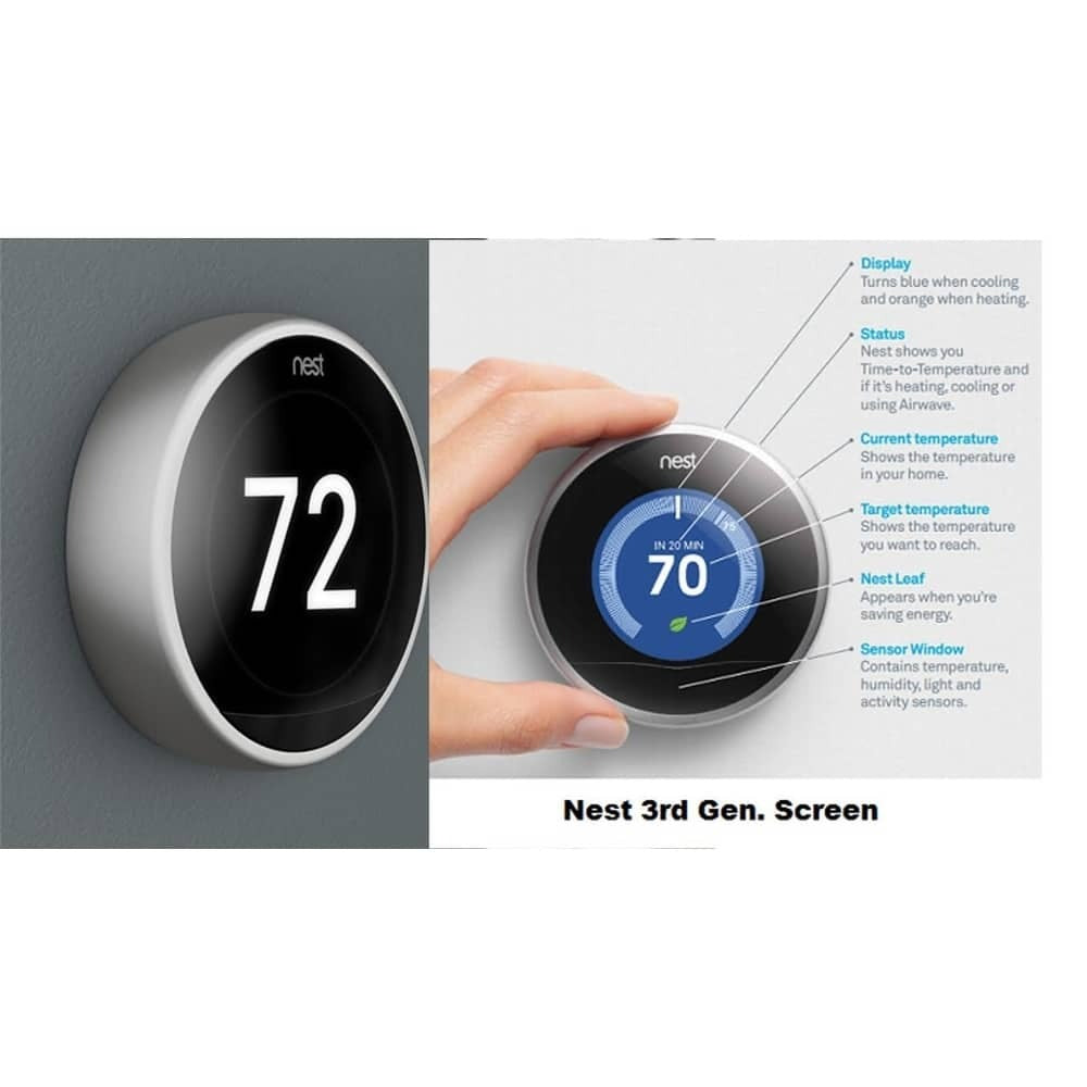 Thermostat, Learning smart, 3rd Generation stal nierdzewna, stal nierdzewna