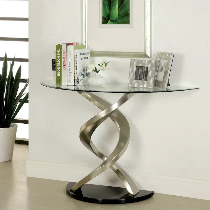 1787450032_zvkFDjtT Stol, Sele Contemporary 45-cali srebrny Half-moon szklo Top sofa