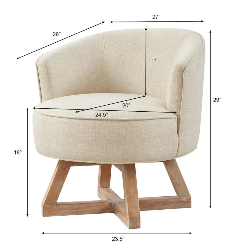 1787453834_fIQFevov Contemporary 27-cali Beige Linen obrotowy Barrel krzeslo