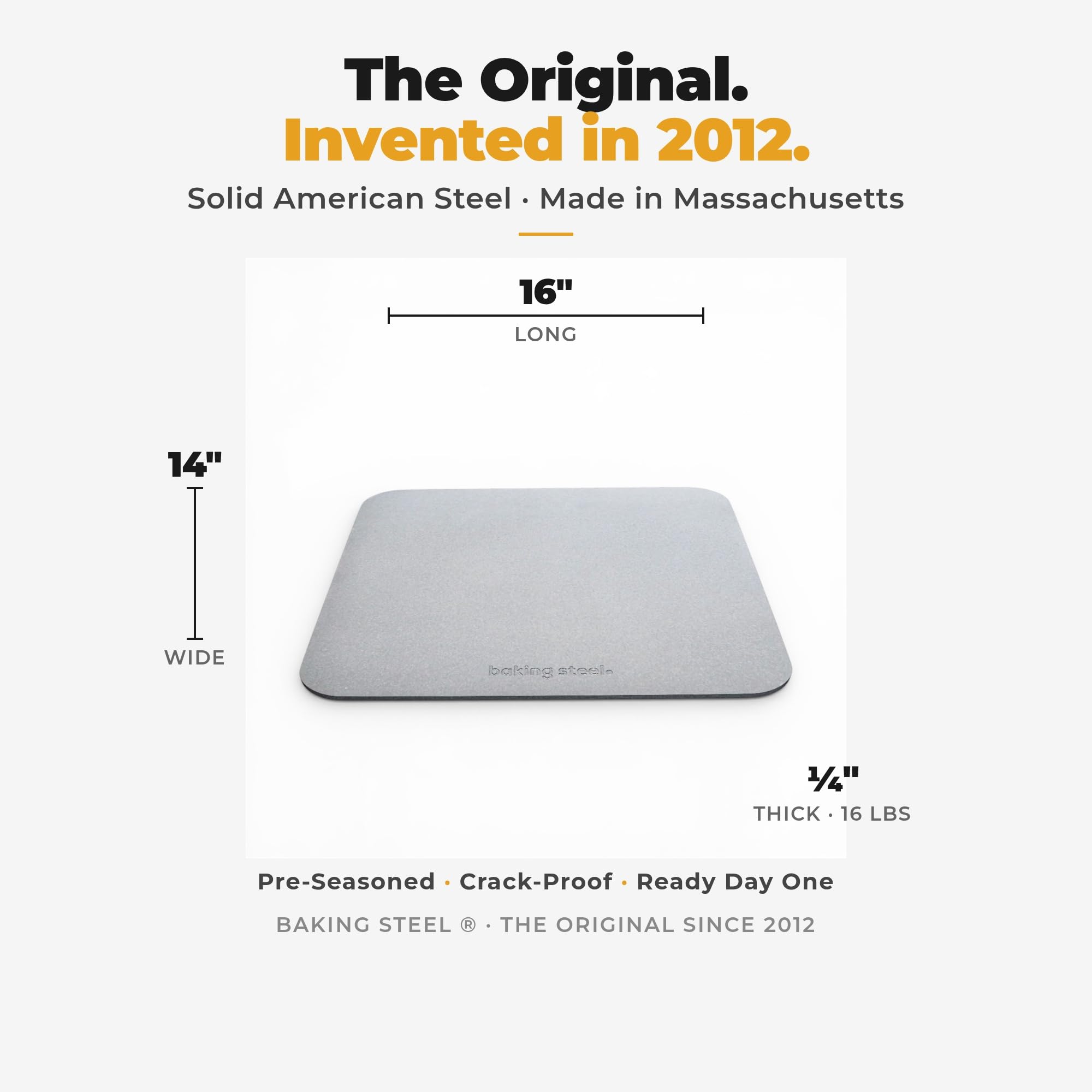 1787455650_jOzGJMSq Stal oryginalny Pizza stal z 14 X 16 X 1/4 Pre-seasoned