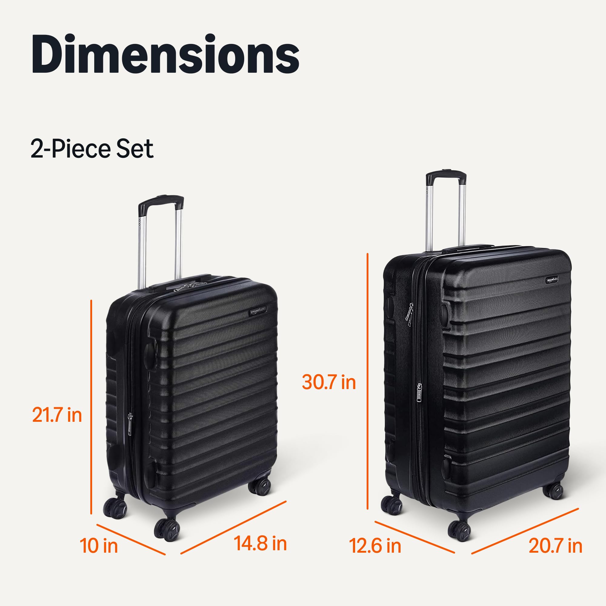 1787456759_zhHWrtDT Bagaz, 2-elementowy Hardside, zestaw, Expandable czarny Suitcases