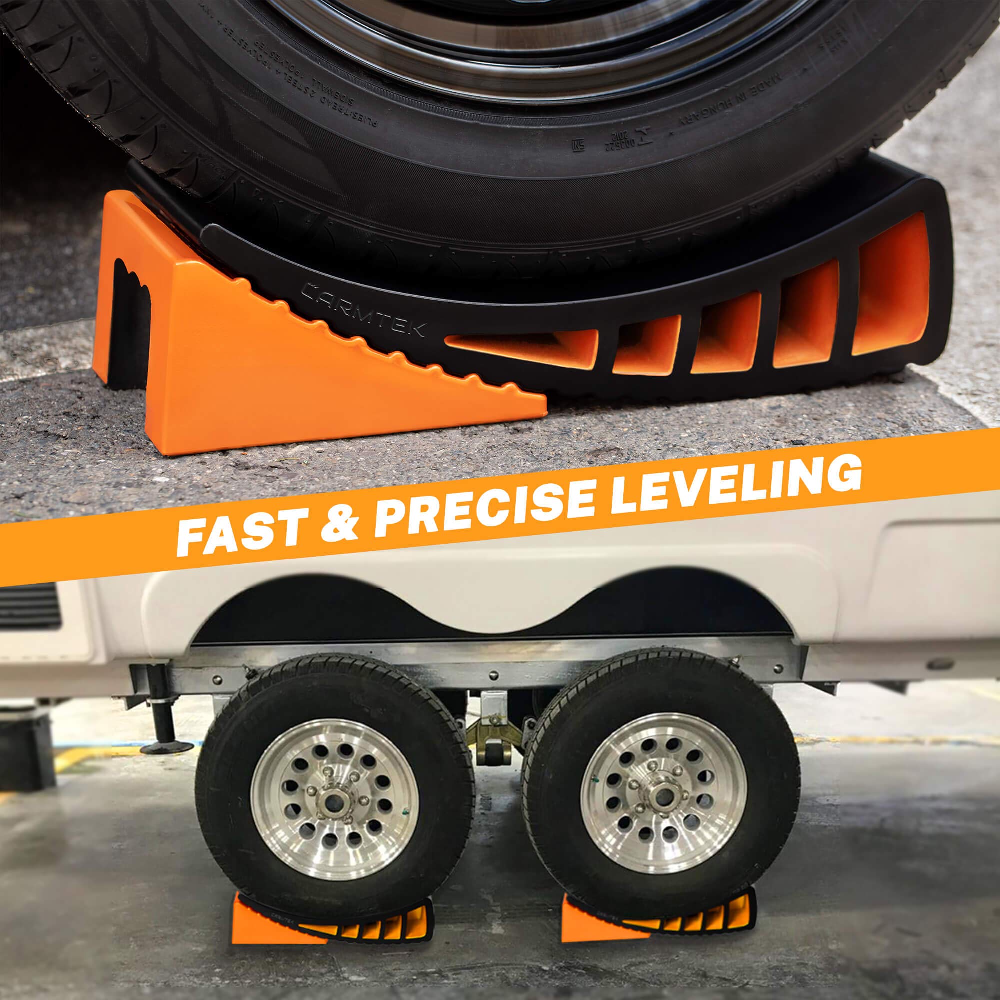 Camper Leveler zestaw, Curved RV Levelers i Chocks