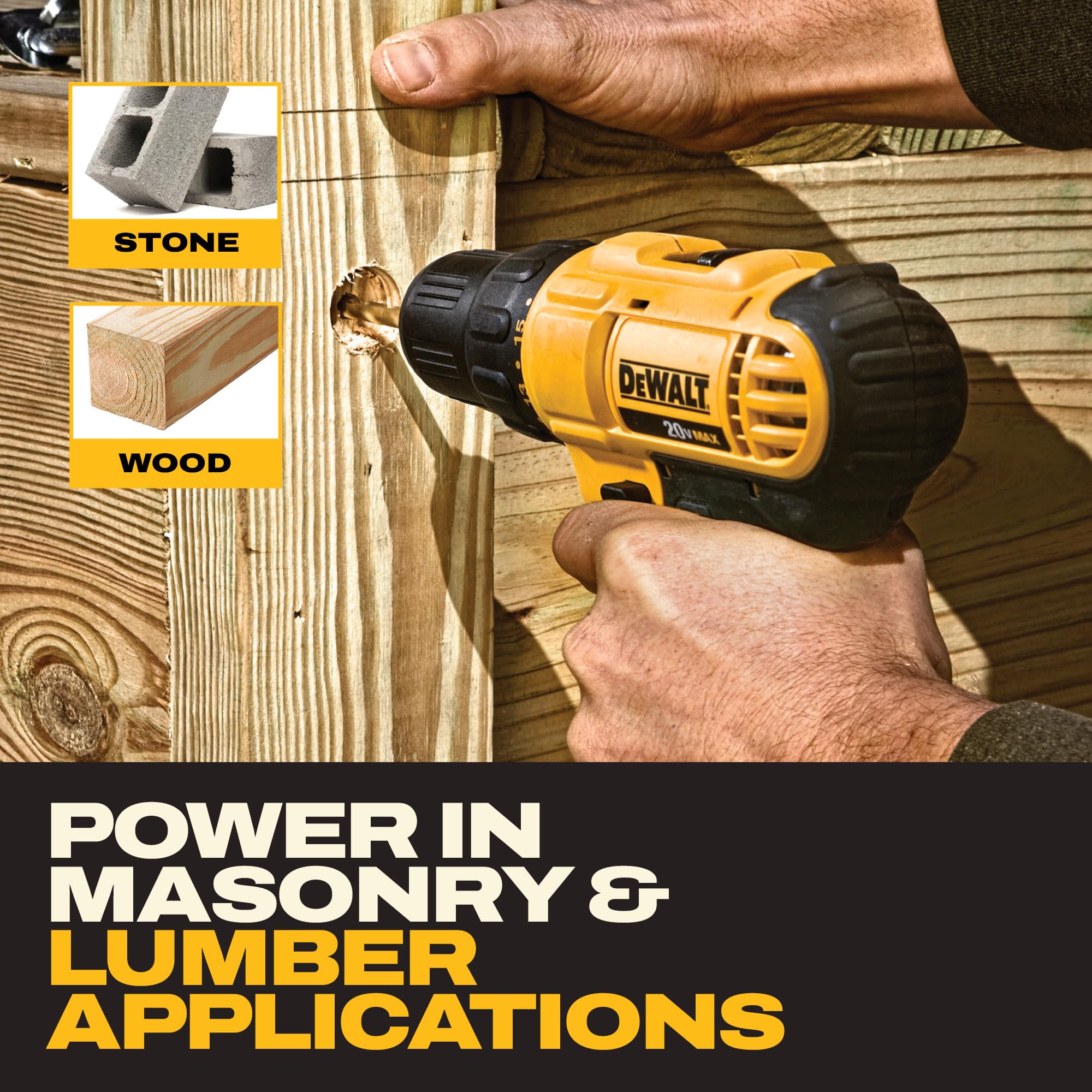 Wiertarka, 20V maks bezprzewodowy i Impact Driver zestaw