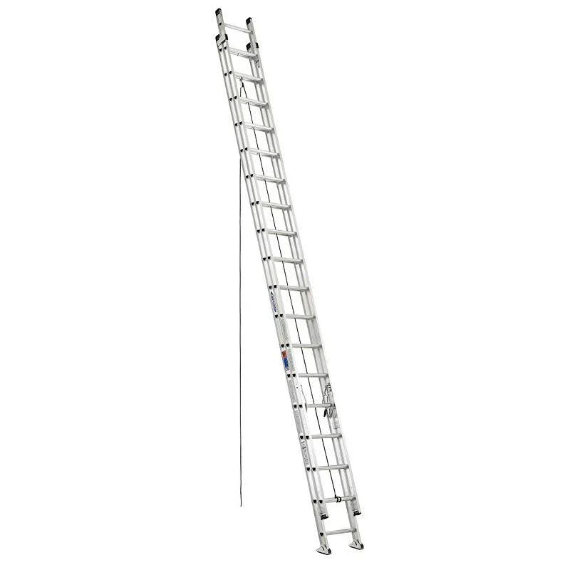 Werner D1536 2 aluminium Extension drabina 36 ft, 300 lb pojemność, wzmocniony I Beam Rails