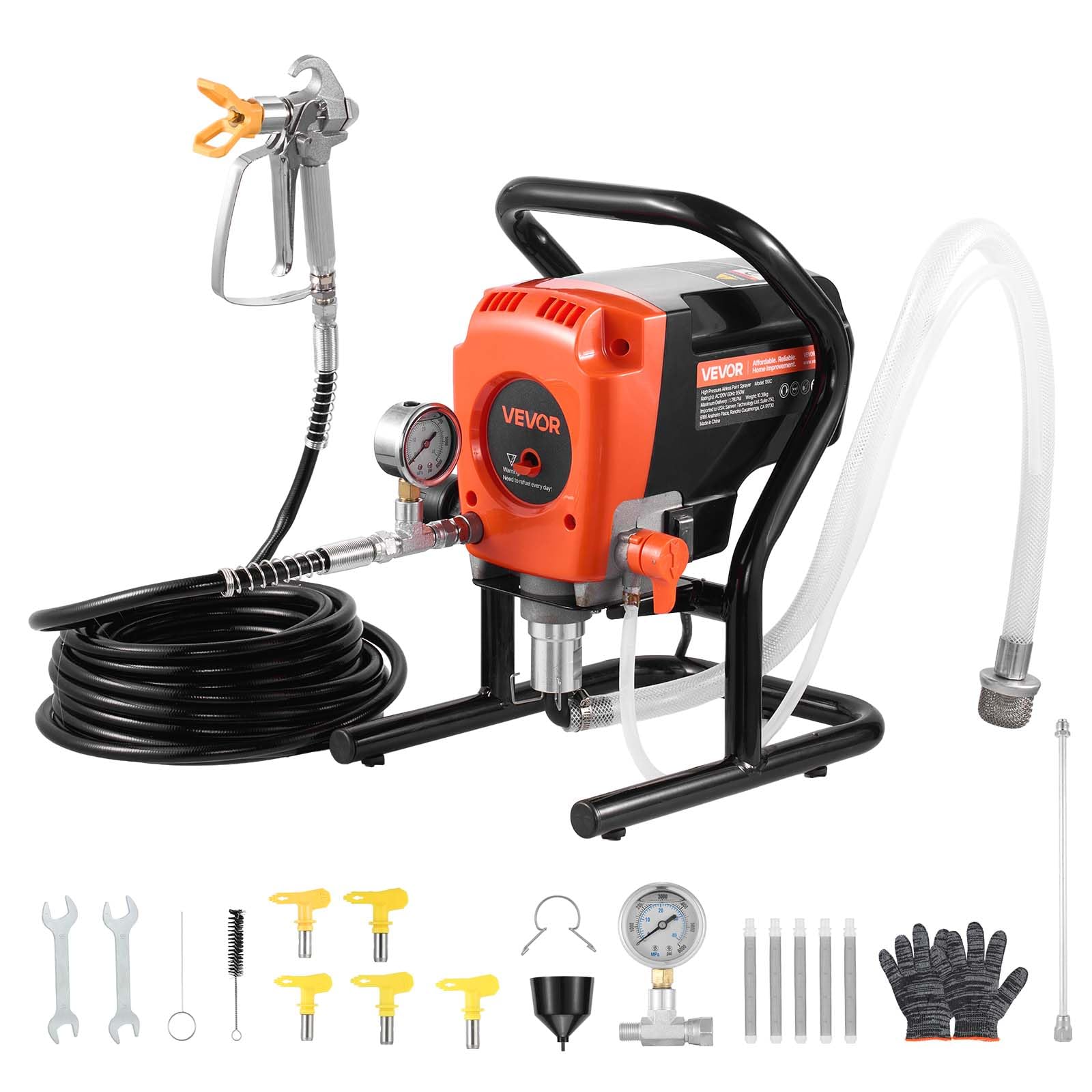 Paint Sprayer, stojak Airless, 900W 3300PSI wysoki ciśnienie