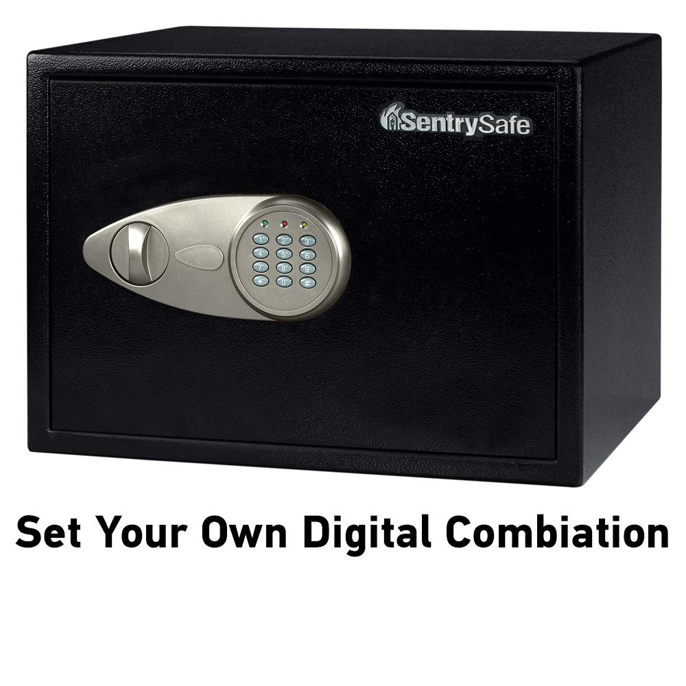 Czarny domowy z cyfrowy Keypad Safe, duży X125