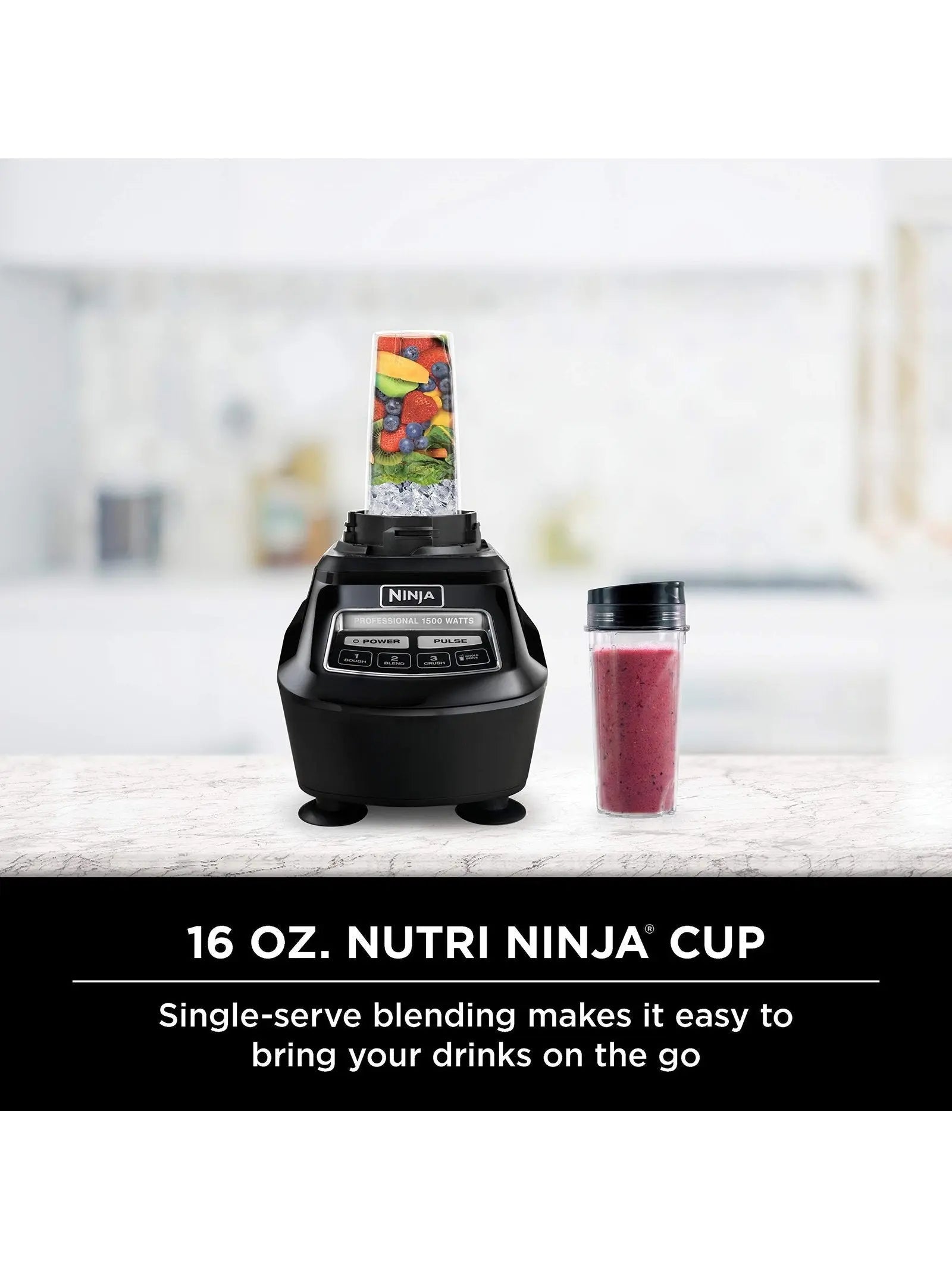 BL770 Mega Kitchen System, Featuring 1500W, 4 Functions for Smoothies, Processing, Dough, Drinks and More, With 72 Oz.* Blender Pitcher, 64 Oz. Processor
