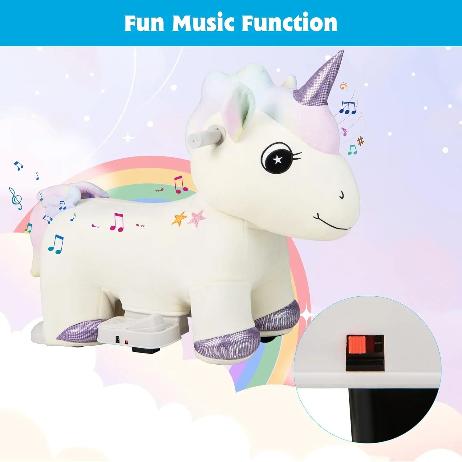 1787474469_PLDiSjfo Dla dzieci Ride Unicorn z 6V akumulator zasilany elektryczny Animal Toy
