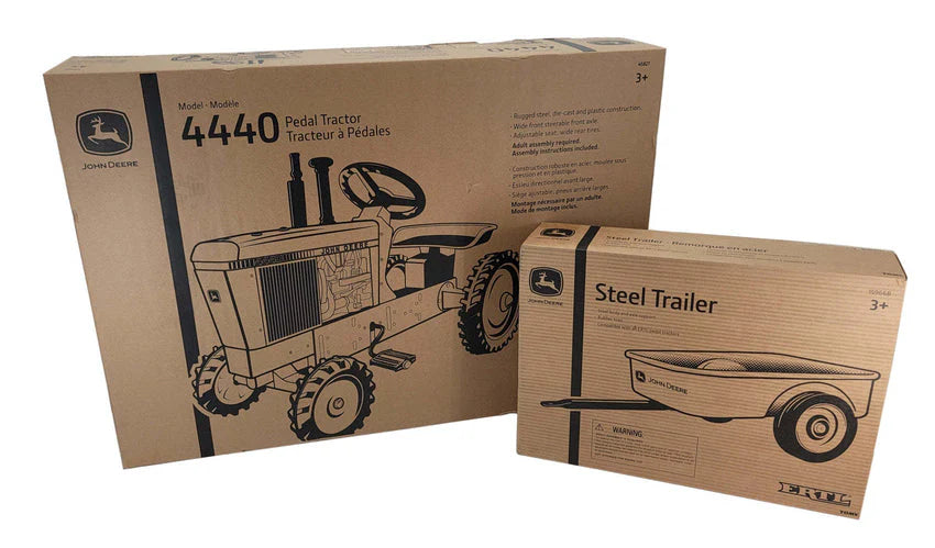 4440 Pedal i stal przyczepa Tractor, regulowany siedzisko, Durable Build