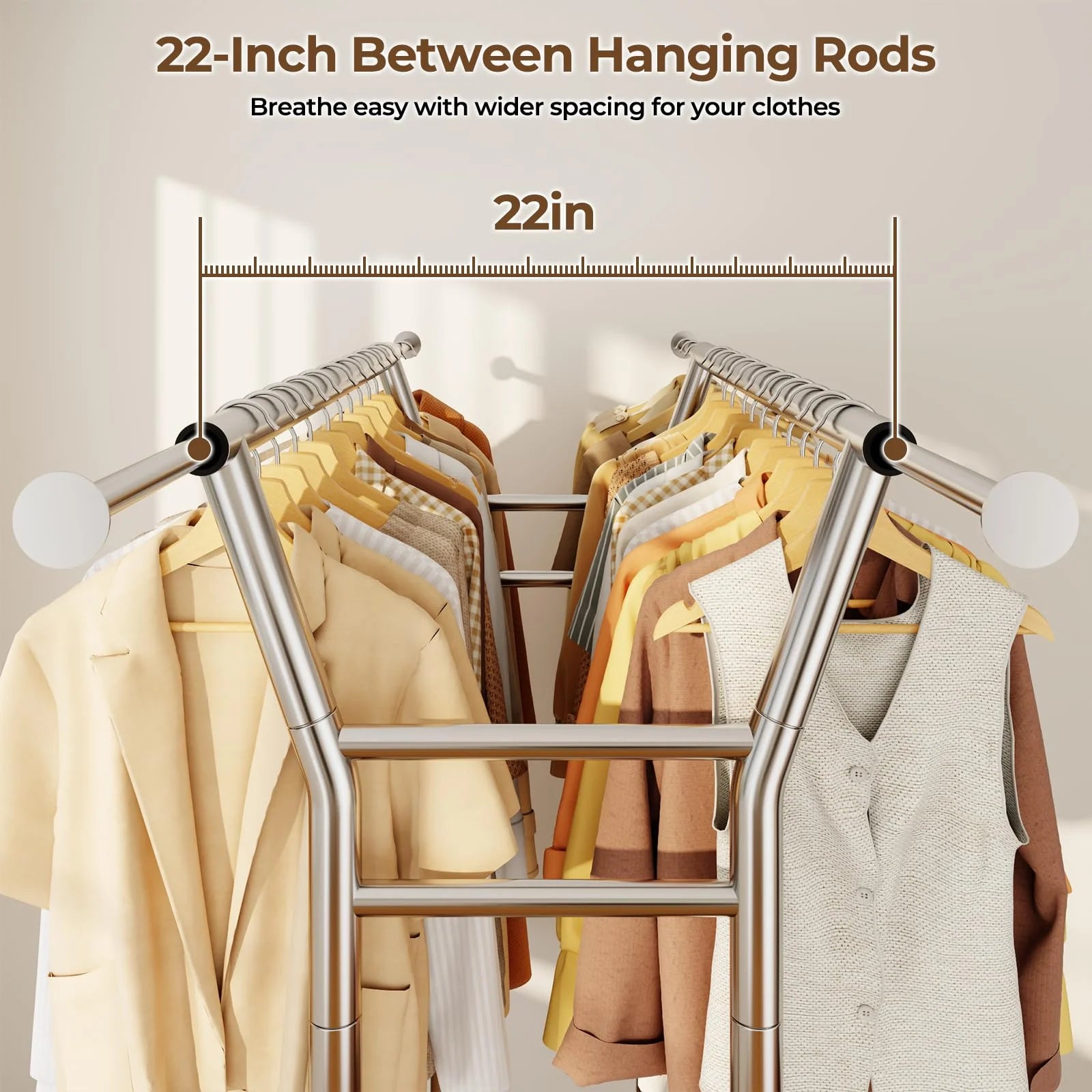1787476125_vxg9KZne Wzmocniony na kółkach Clothes regal z półki 700LBS