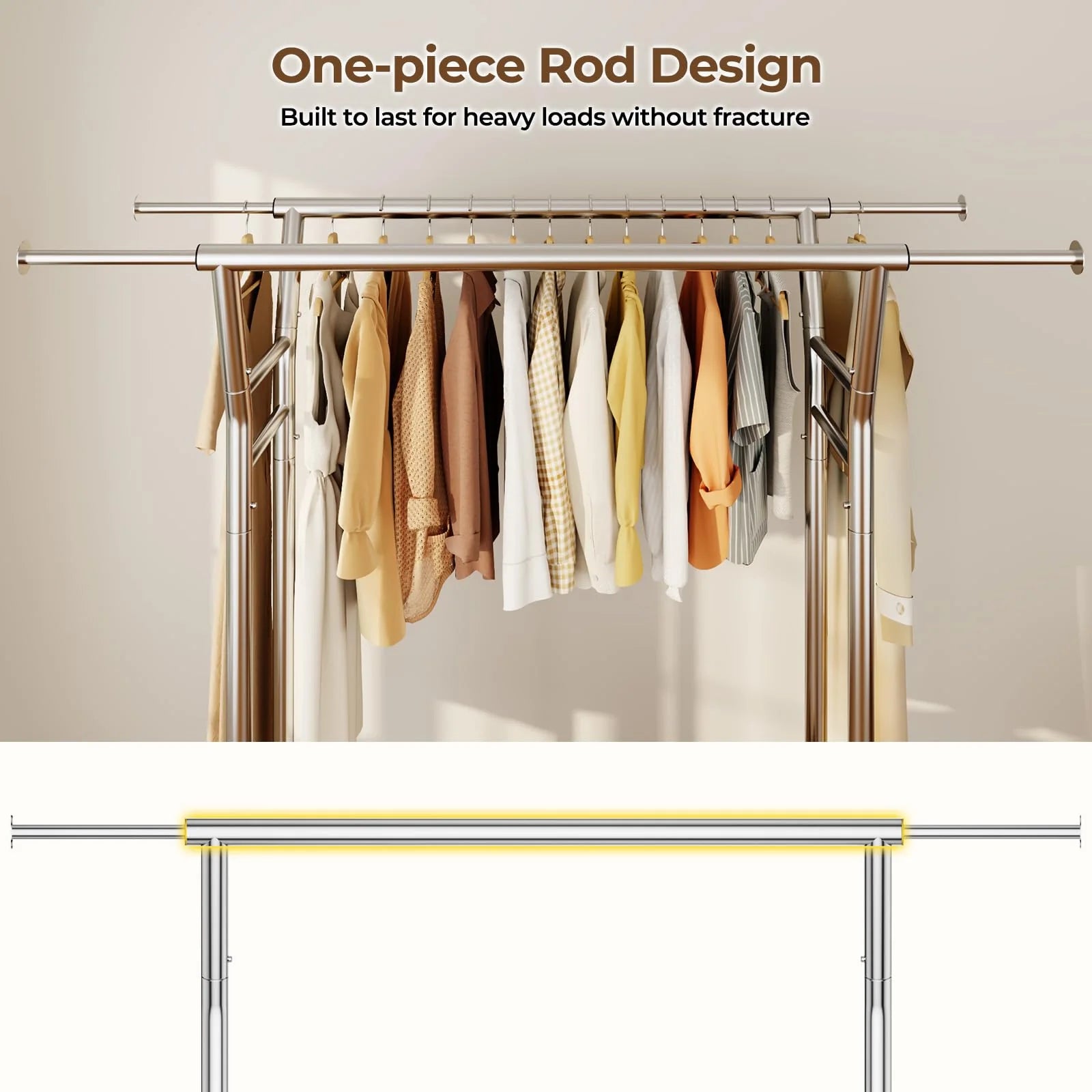 1787476132_gdLhmaz1 Wzmocniony na kółkach Clothes regal z półki 700LBS