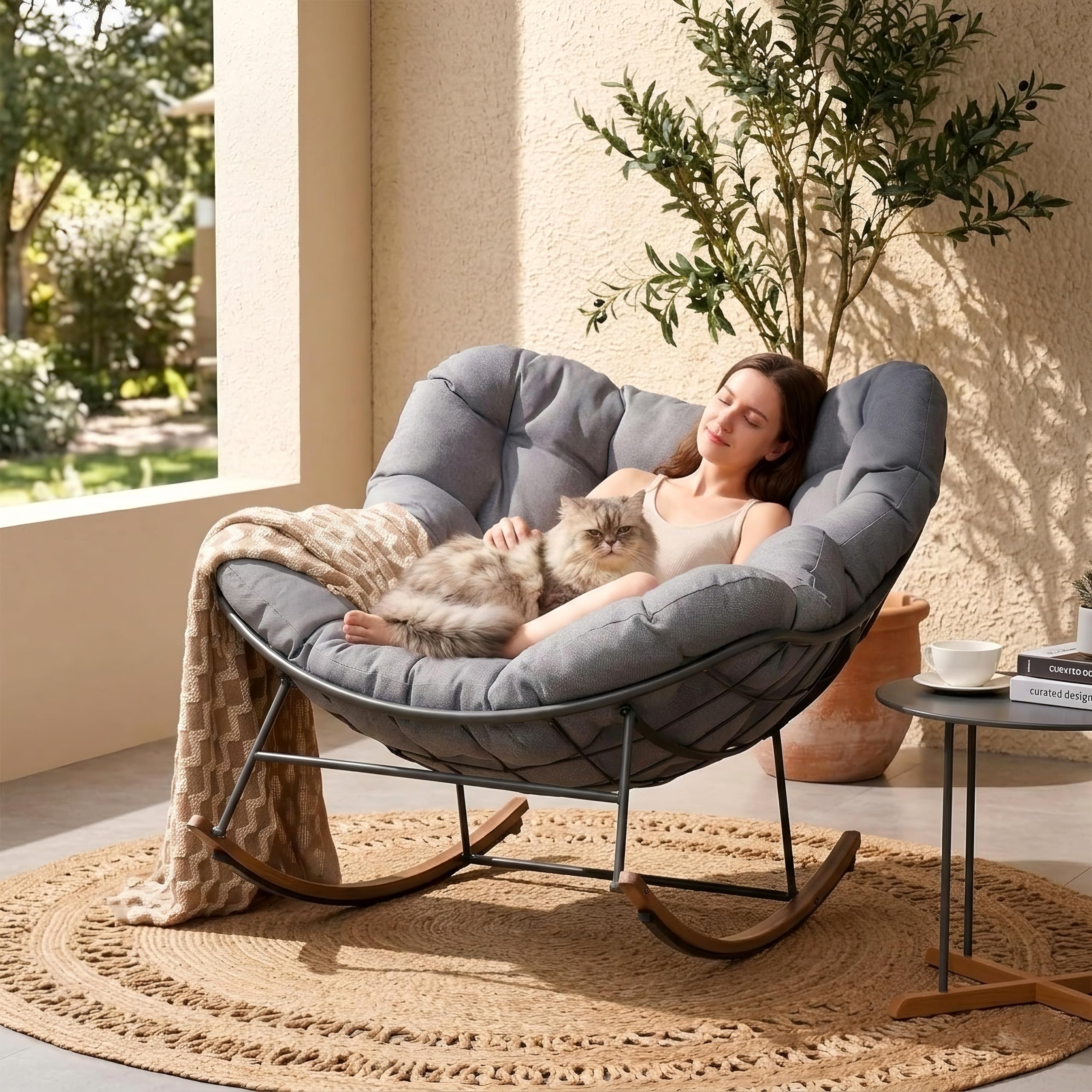 1787478087_0we36Xjy Oversized Papasan fotel bujany z Thick Cushion