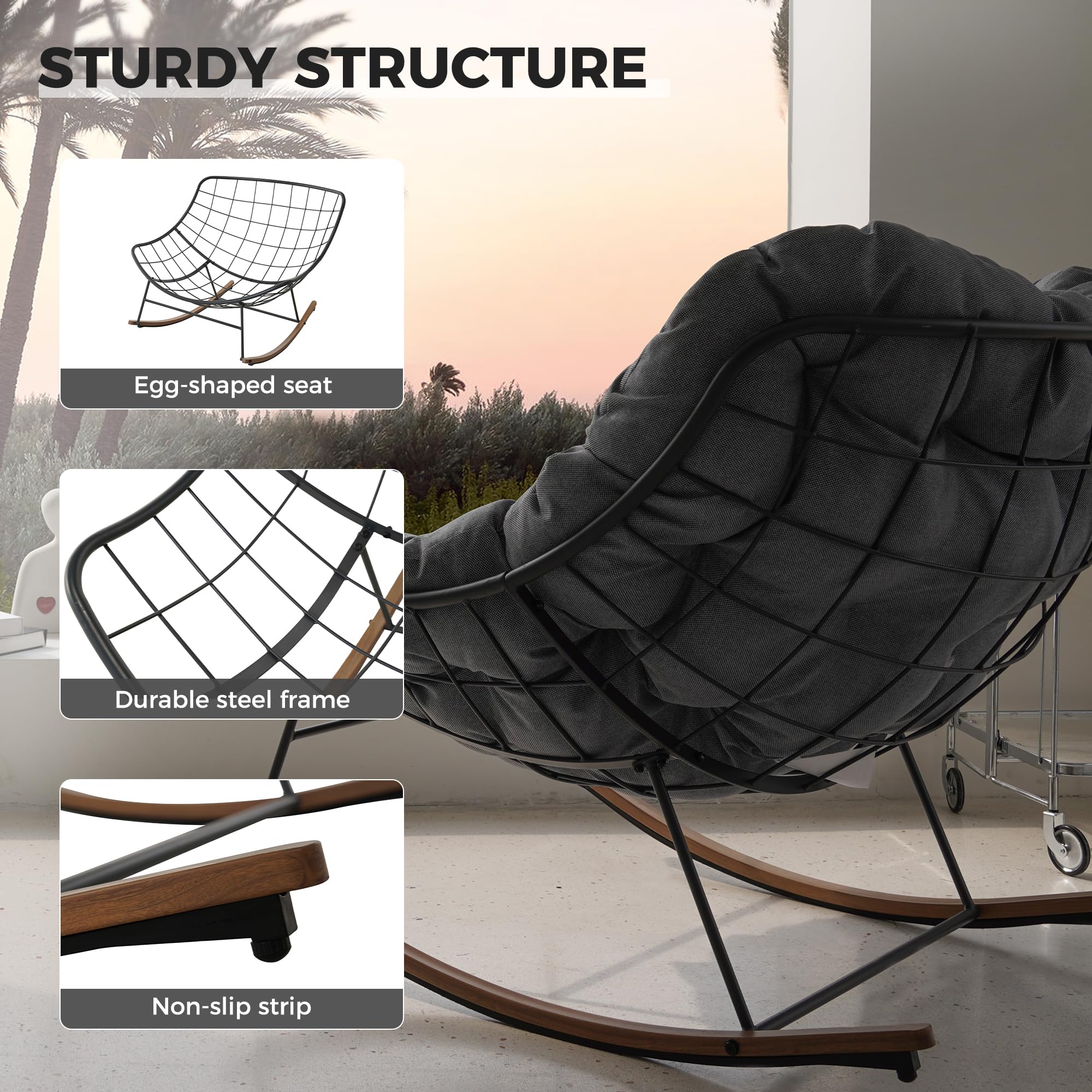 1787478104_RvvgudcF Oversized Papasan fotel bujany z Thick Cushion
