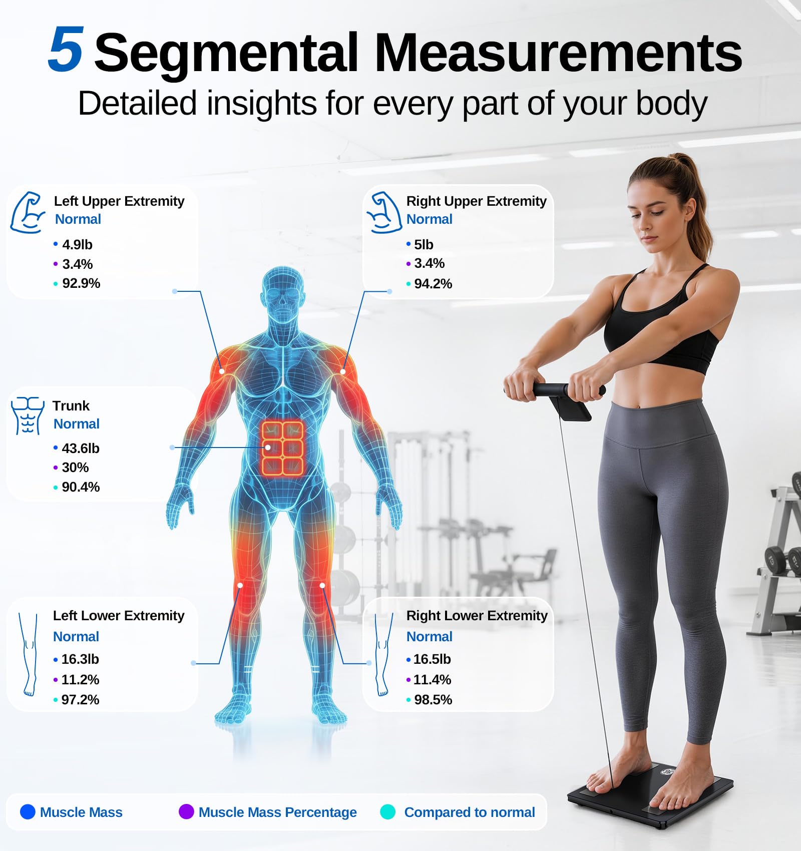 Smart korpus waga Scale z pelny Composition Analysis