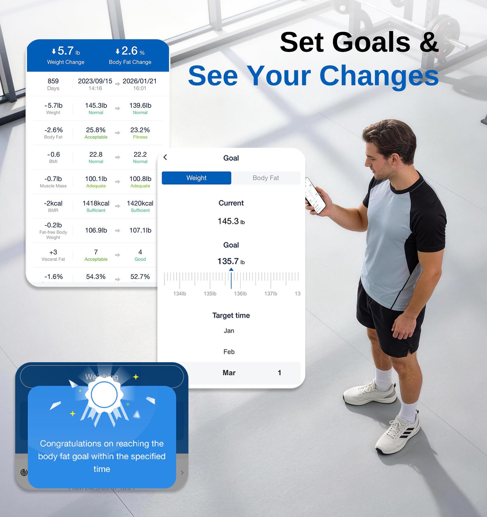 Smart korpus waga Scale z pelny Composition Analysis