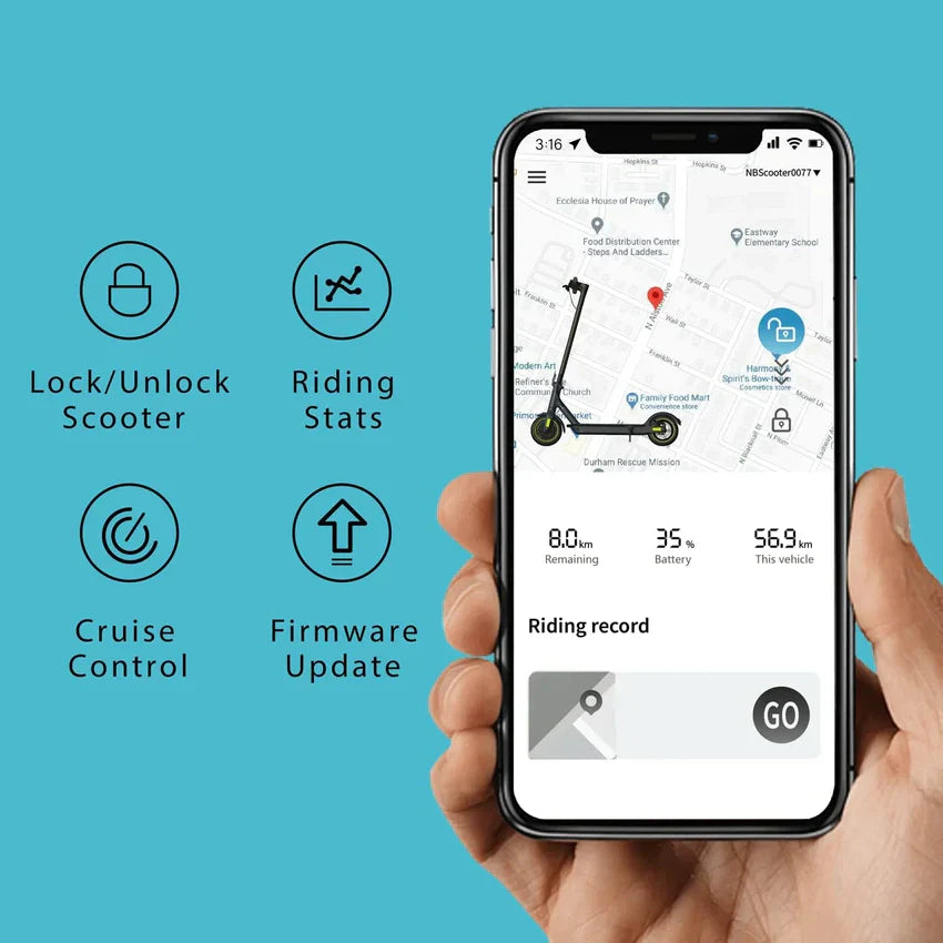 1787480923_ywpfnBfq Scooter - Electric, 500W Motor 10 Solid Tires - Up to 18 Miles Long-range and 19 MPH Portable Folding Commuting Scooter for Adults