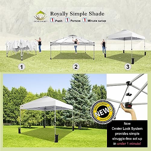 1787482520_wRdldm7r Crown Shades 10*10 namiot ekspresowy Outside zadaszenie, Patented One pchany namiot zadaszenie z Wheeled Carry torba