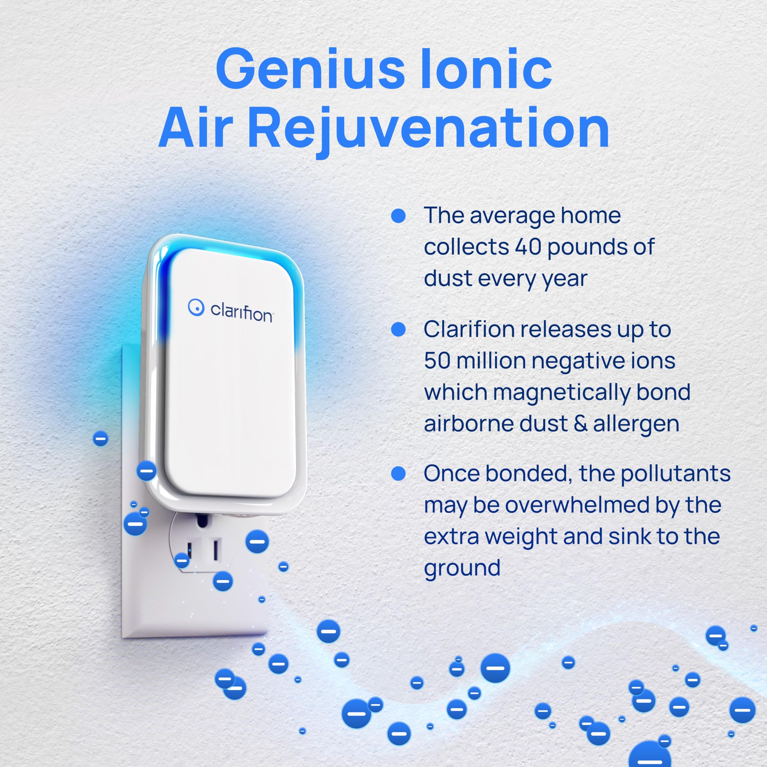 Powietrza Ionizers do domowy z Negative Ion Filtration system
