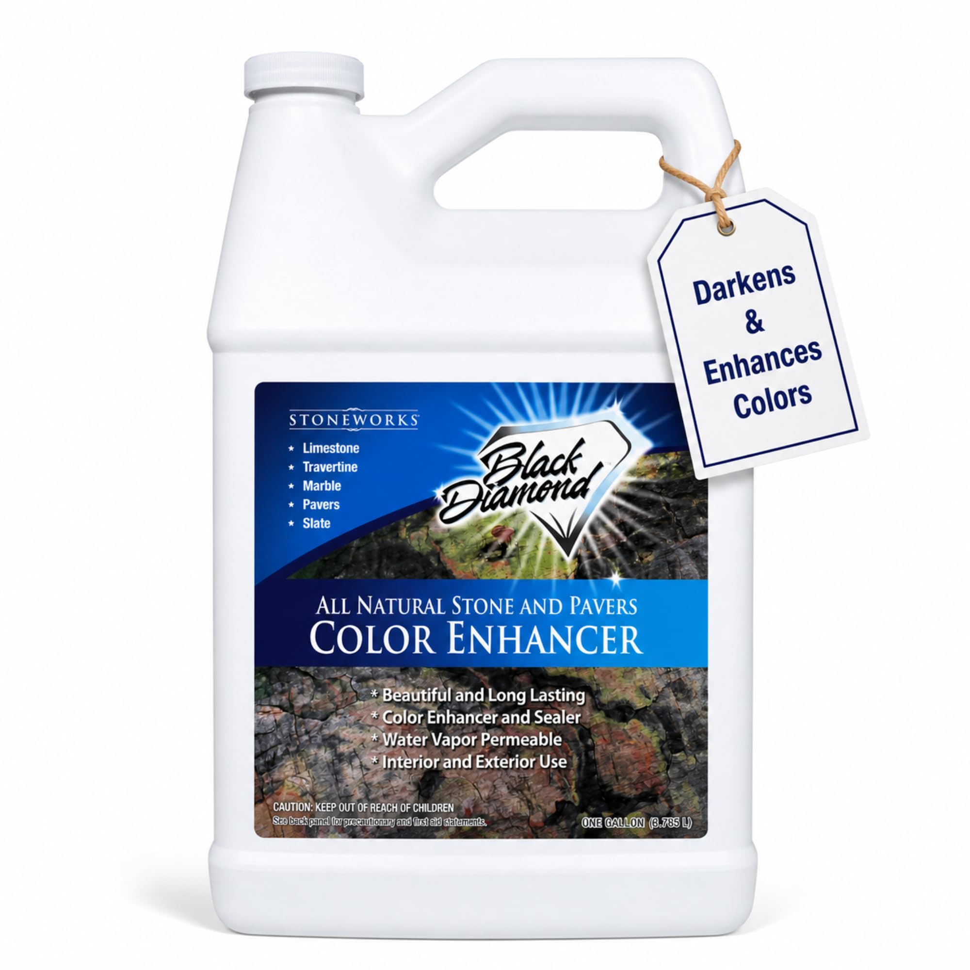 1787485483_FVHDHF5N Czarny Diamond Stoneworks kolor Enhancer Sealer, do Natural Stone i Pavers