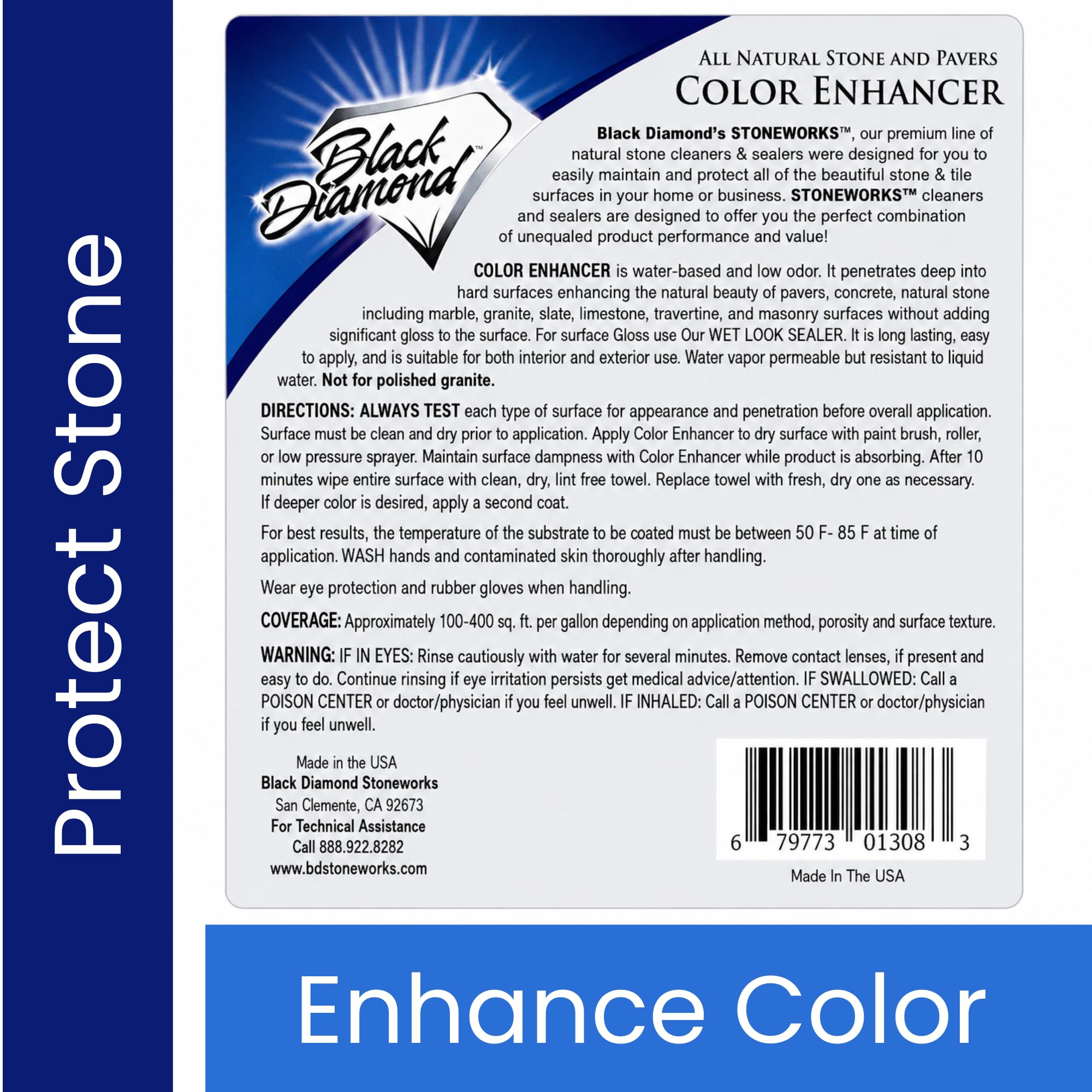 1787485514_3G6y3dDz Czarny Diamond Stoneworks kolor Enhancer Sealer, do Natural Stone i Pavers