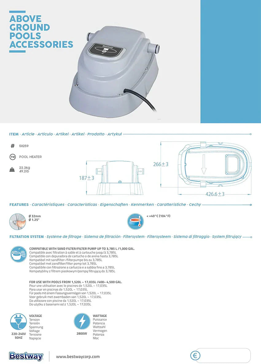 Plywacki basen Heating Unit