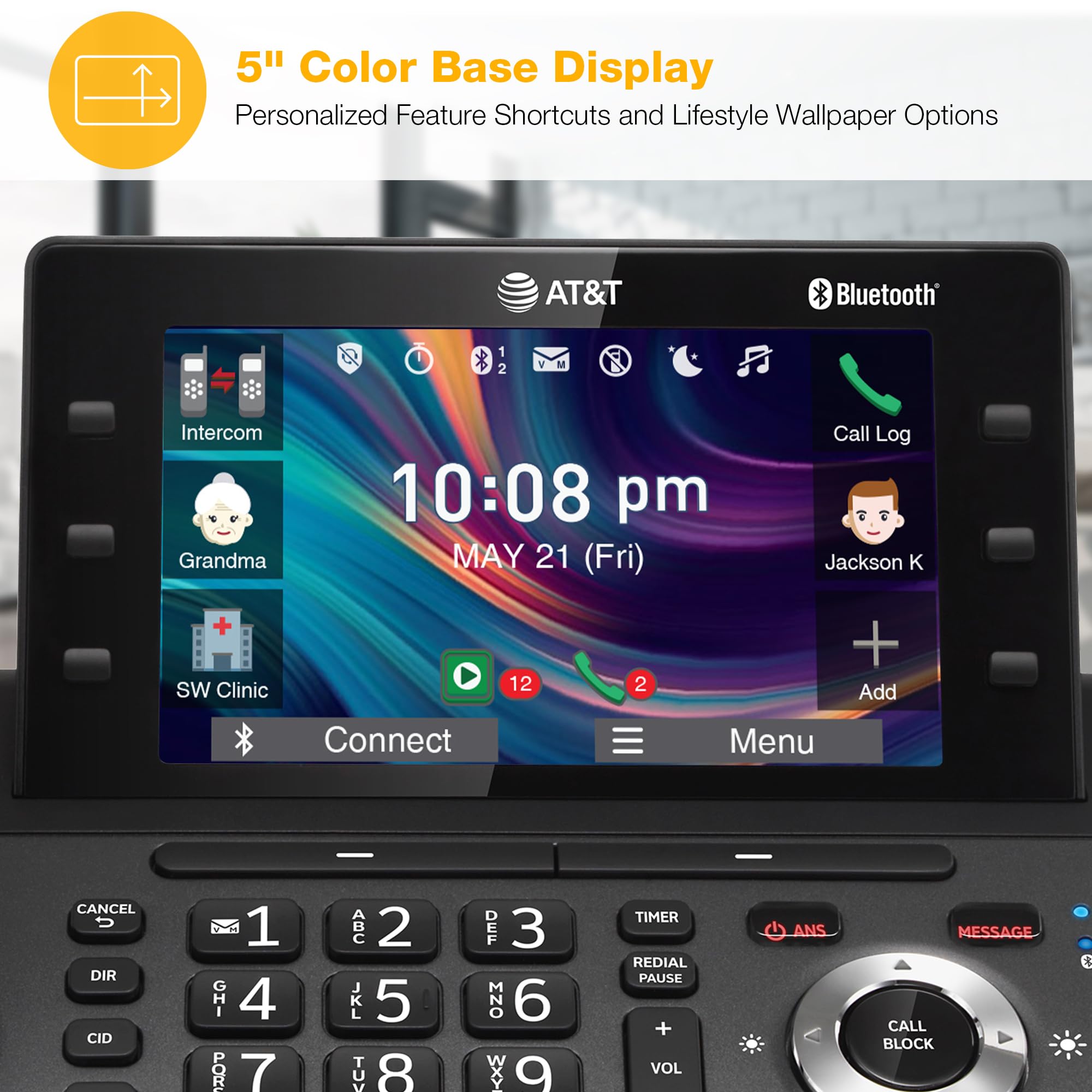 1787491644_M5Seiti9 5-Handset DECT 6.0 bezprzewodowy Phone z Answering maszyna