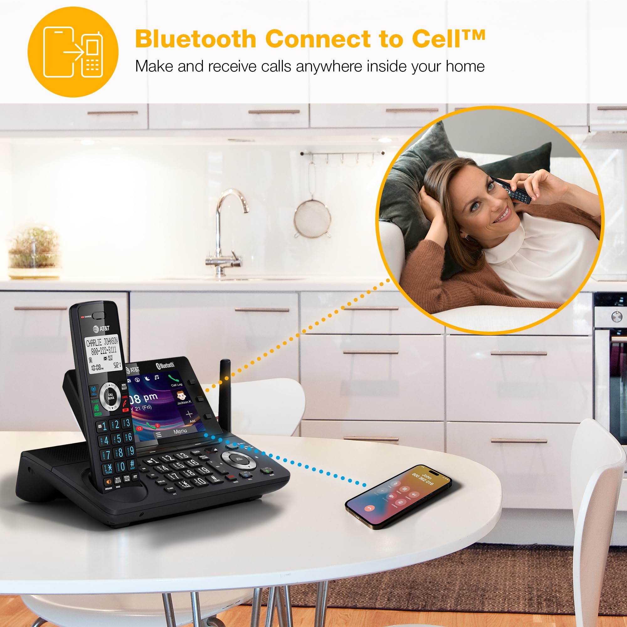 1787491653_Js0LO0HO 5-Handset DECT 6.0 bezprzewodowy Phone z Answering maszyna