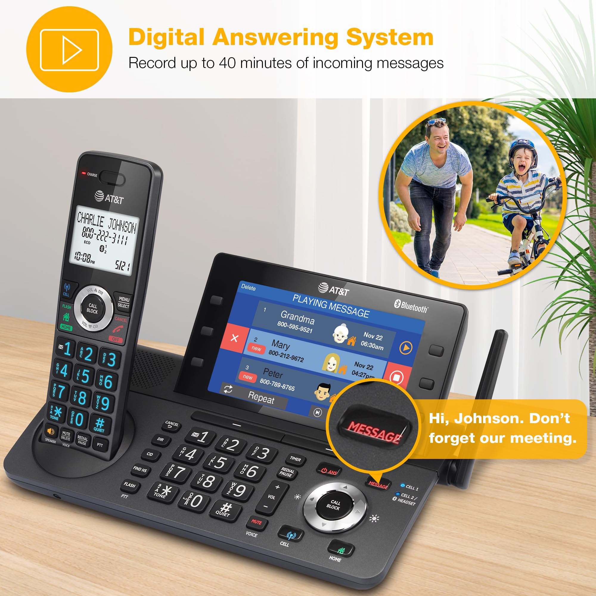 1787491657_88N6zWeL 5-Handset DECT 6.0 bezprzewodowy Phone z Answering maszyna