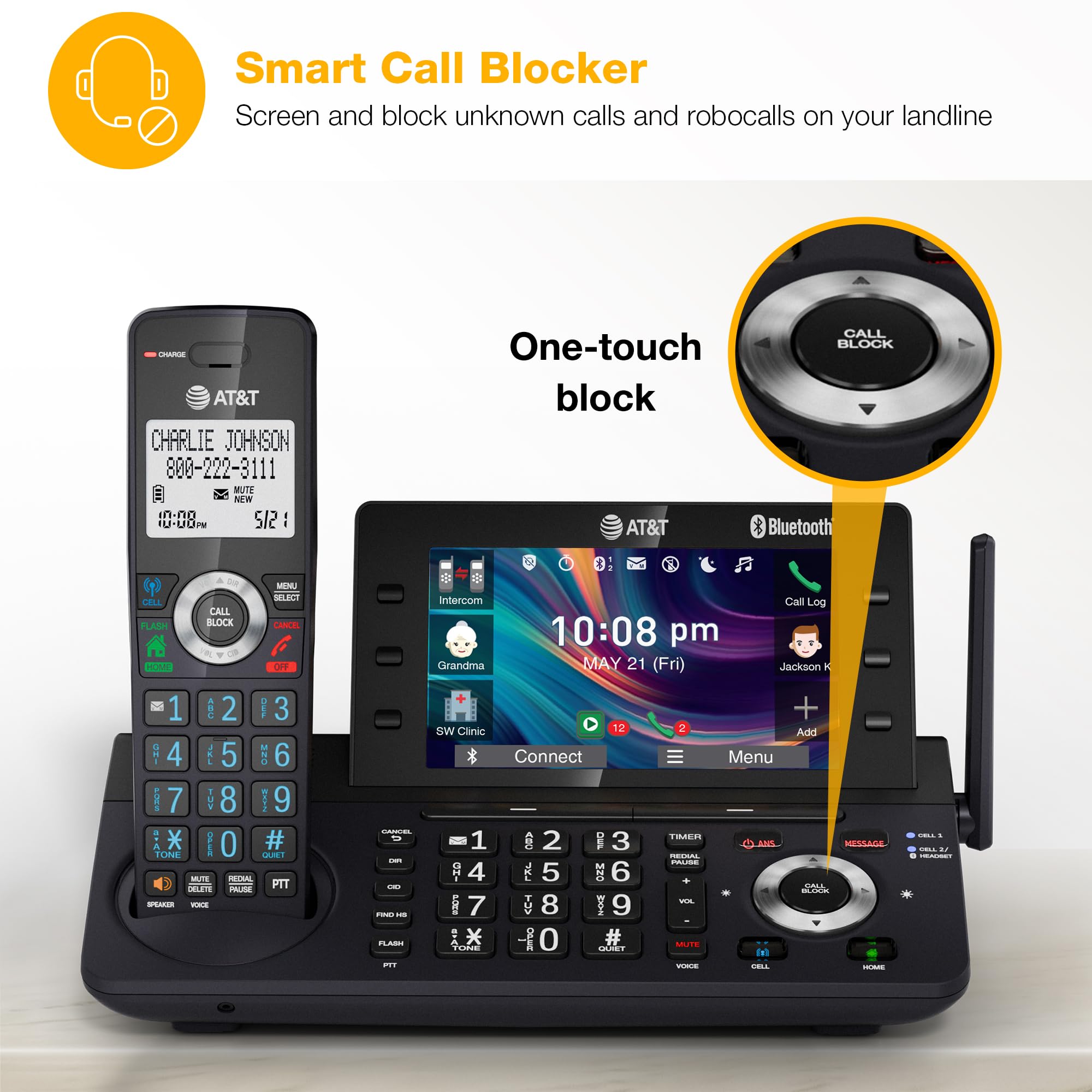 1787491670_XKZUKlxg 5-Handset DECT 6.0 bezprzewodowy Phone z Answering maszyna