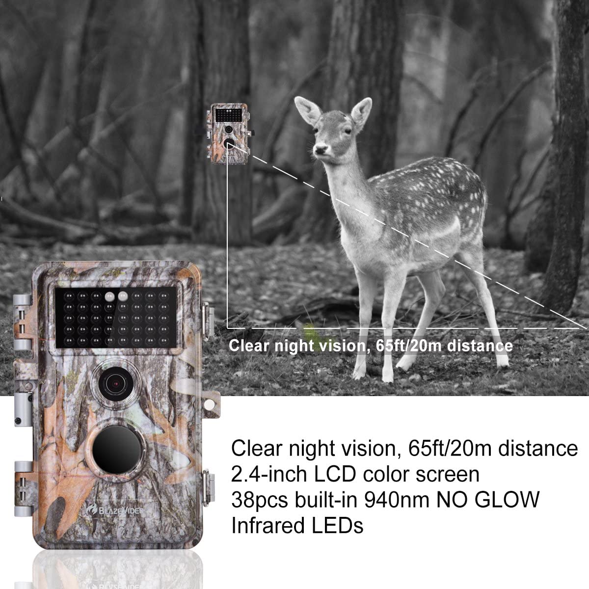 1787494373_tEOydWcv Game - 5-Pack, and Deer Trail Cameras 16MP 1920 X 1080P Video Hunting Wildlife Cams Time Lapse - Featuring Night Vision