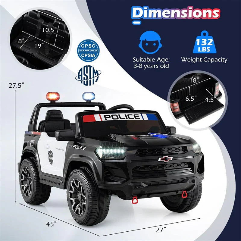 1787495798_CnhoQxD8 24V 4WD 2-Seater Ride on Police Car, Featuring Licensed Kids Electric Vehicle with Remote Control, Megaphone, Siren, Flashing LED Lights and Storage