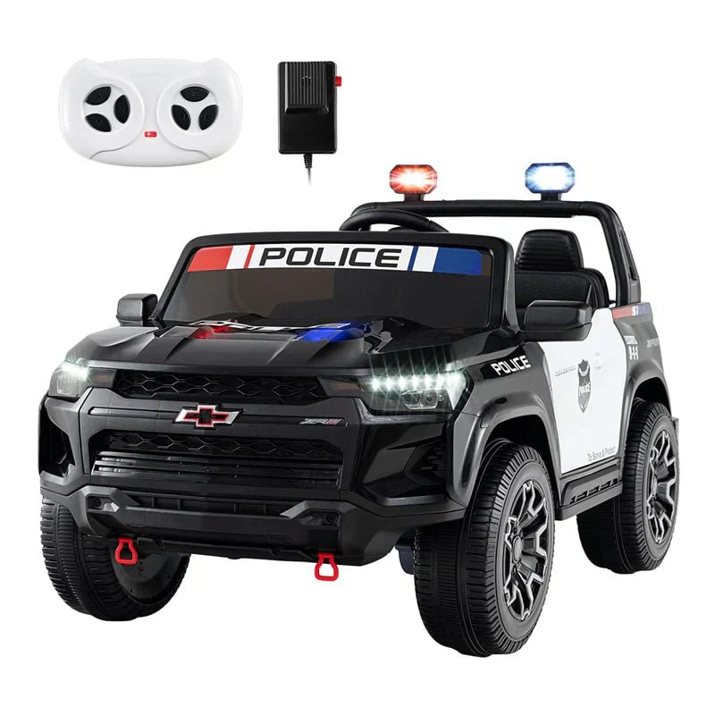 1787495833_NH1ltzxt 24V 4WD 2-Seater Ride on Police Car, Featuring Licensed Kids Electric Vehicle with Remote Control, Megaphone, Siren, Flashing LED Lights and Storage