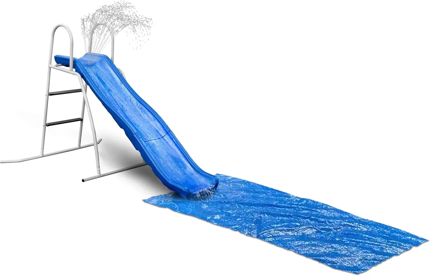 1787498208_G4vKe6rs Sprinkler - Recreation 6 Foot Water Wave Slide with Built in Adjustable - Freestanding with Ground Pad and Hose Extension for Lawn Fun, Ages 3 to 8