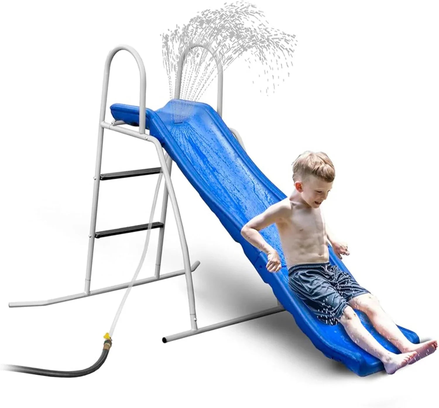 1787498224_1bMCzit8 Sprinkler - Recreation 6 Foot Water Wave Slide with Built in Adjustable - Freestanding with Ground Pad and Hose Extension for Lawn Fun, Ages 3 to 8