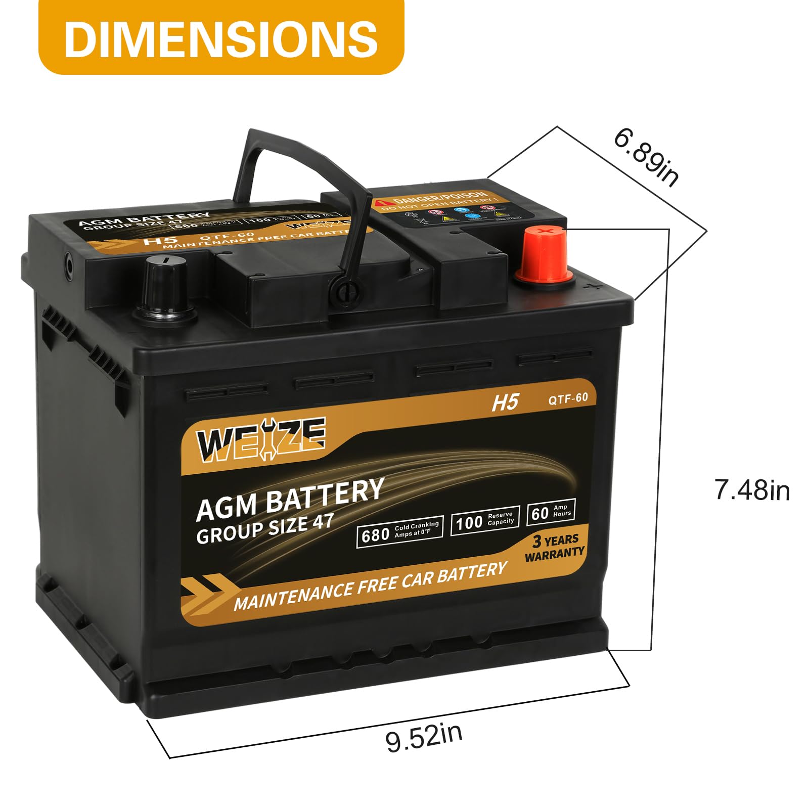 1787498813_dYpCJwQG Akumulator, Platinum Agm Group 47 Automotive, 60Ah 12V