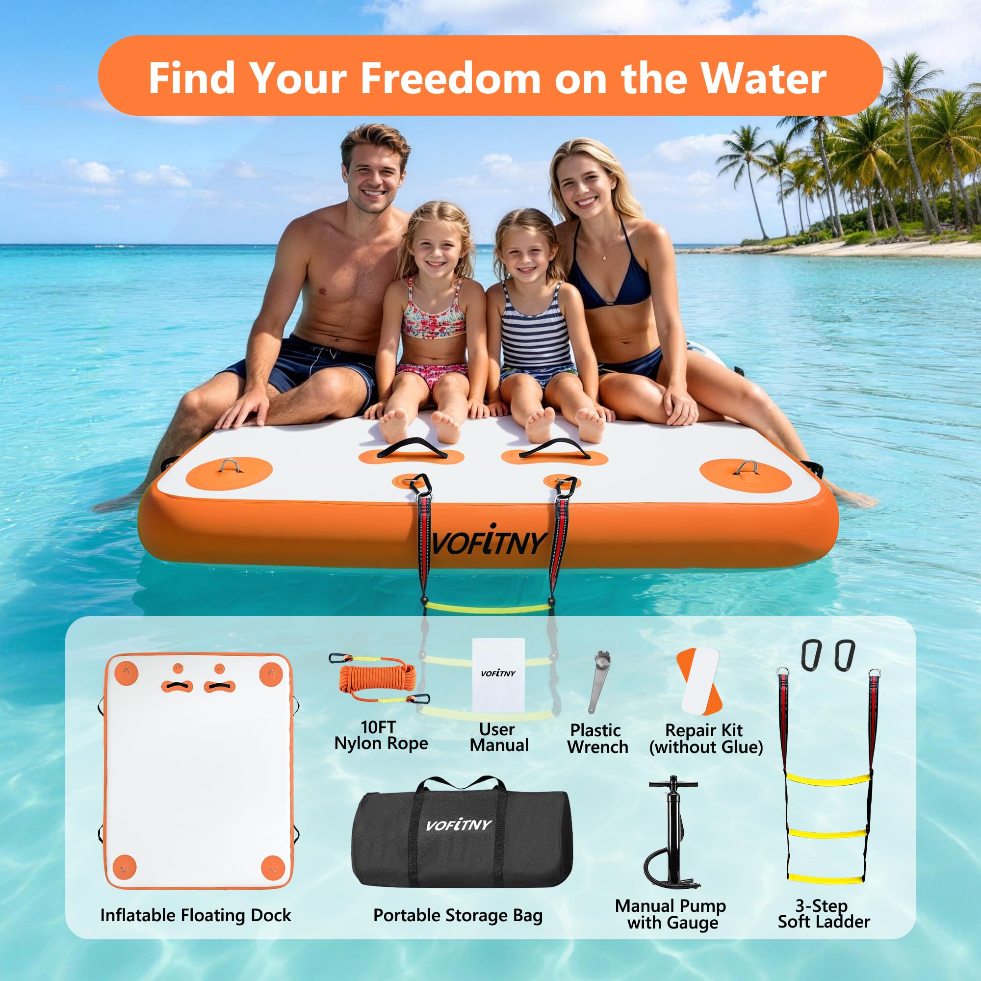 1787499584_wzBNbOMd Inflatable Floating Dock z Swim Platform do Lakes