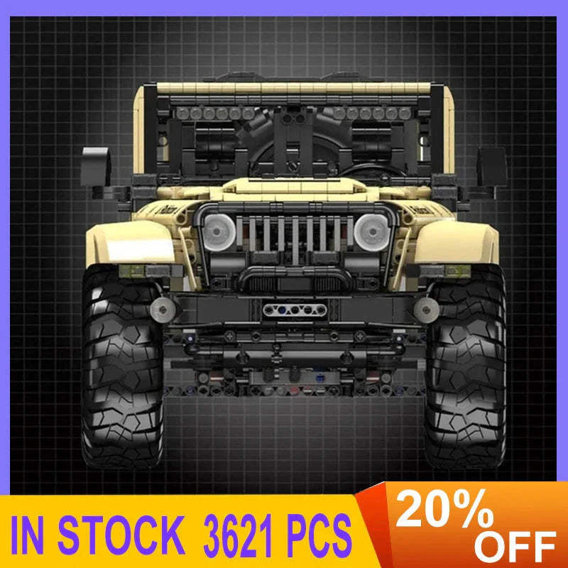 1787501545_LqnPHj5g Motorized SUV Building Block zestaw, dla dzieci' samochodowy model