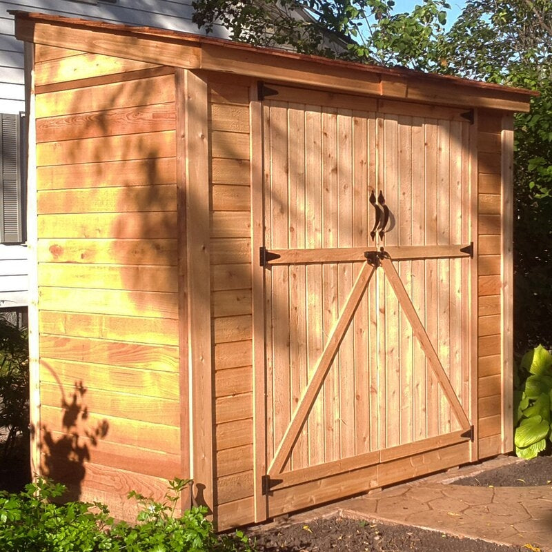 1787502367_I67VJGdH Szopa, 8 ft. W X 4 ft. D lite drewno Lean-to narzędzie