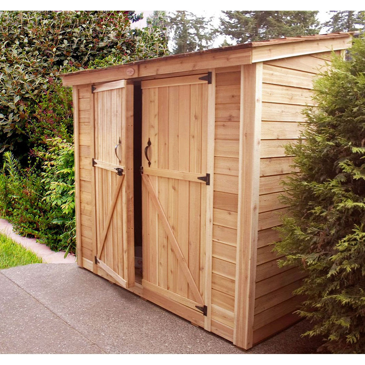 1787502374_zYvXXthd Szopa, 8 ft. W X 4 ft. D lite drewno Lean-to narzędzie
