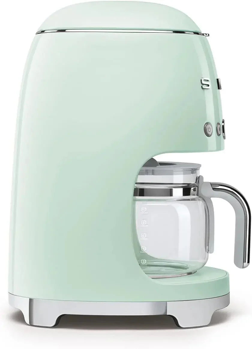 Maszyna, 50's Retro Style Aesthetic Drip filtr kawy, 10 kubki, Pastel zielony