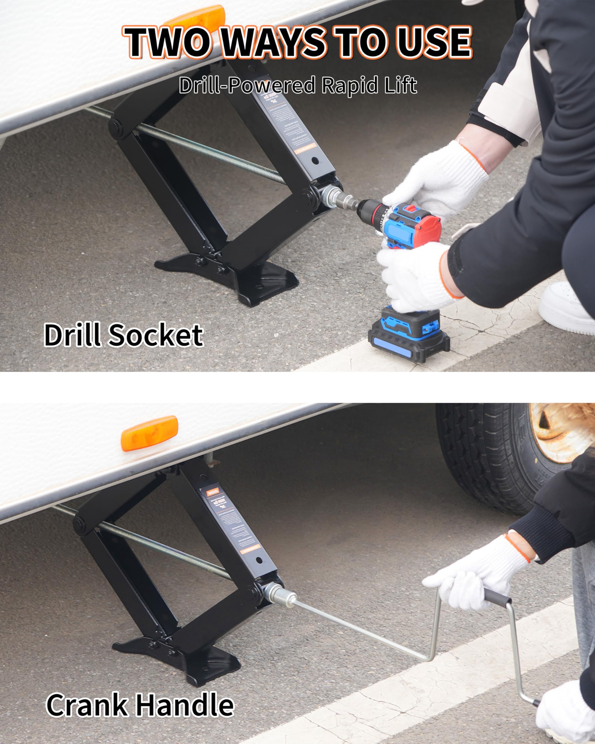 1787507104_QJGvHTgw 24 RV Camper Scissor podnośnik z wzmocniony Stabilizer zestaw