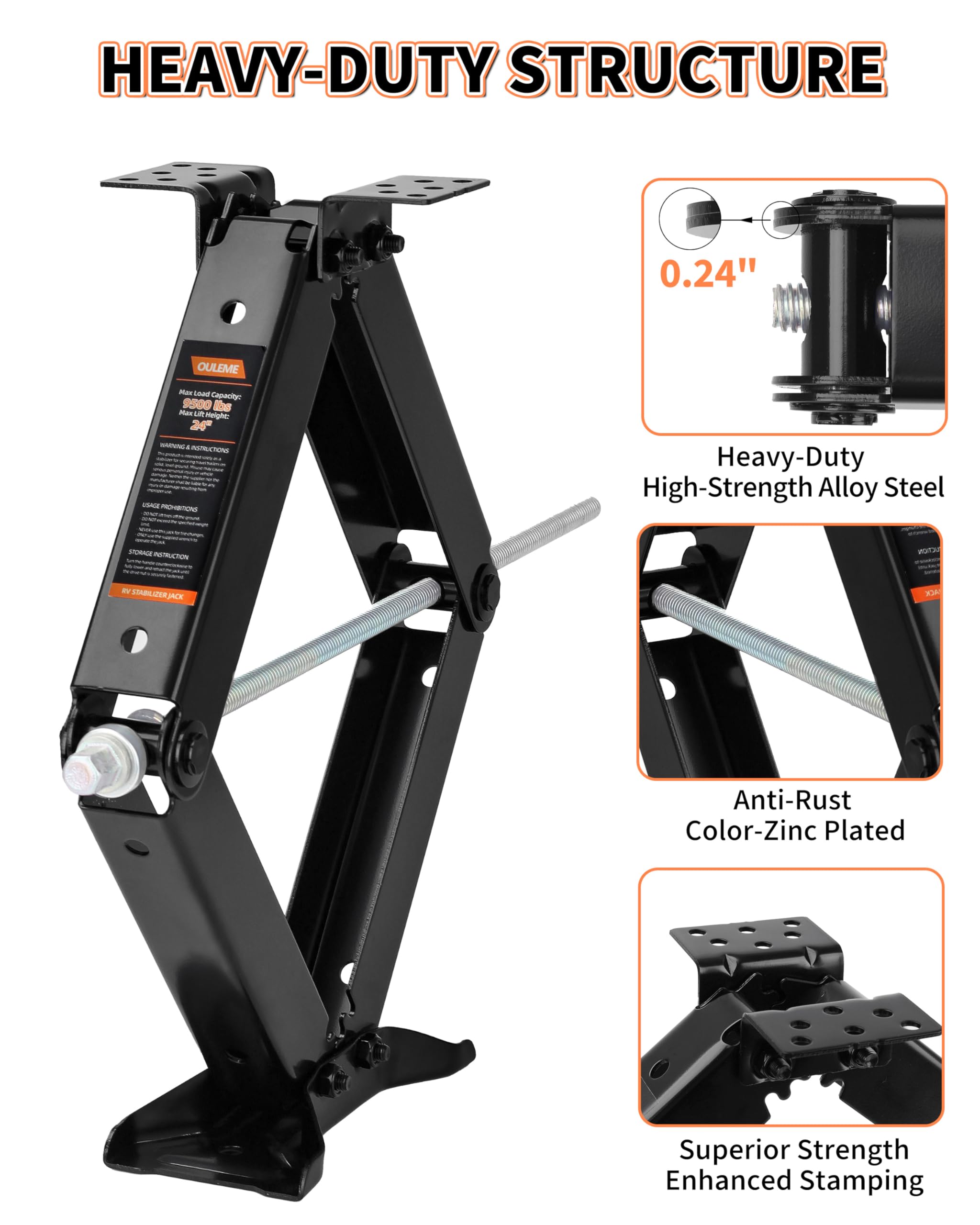 1787507128_A9jISjtV 24 RV Camper Scissor podnośnik z wzmocniony Stabilizer zestaw