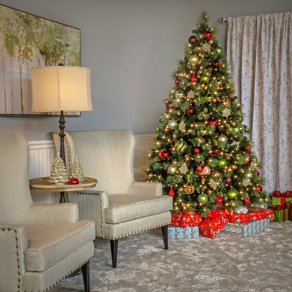 1787509531_9aE3bu9b 7.5 ft. Carolina Pine z przezroczysty lampy Tree, 7.5 stopa