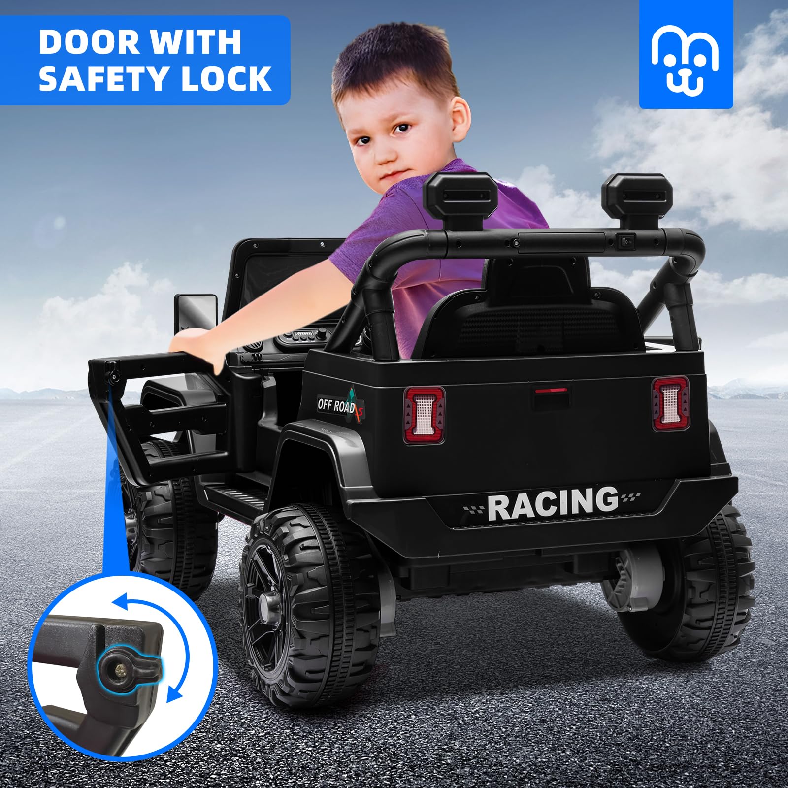 1787510036_lZ2hJU3c Motors 12V dla dzieci elektryczny Ride-on ciężarowy z pilot zdalnego sterowania